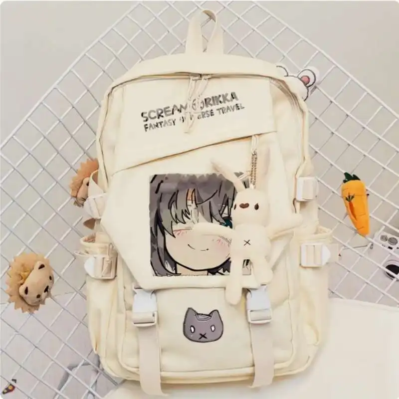 Mochila escolar de Anime Takanashi Rikka, bolso de hombro de alta capacidad, Cosplay, viaje, estudiante, adolescente, Anime B1921