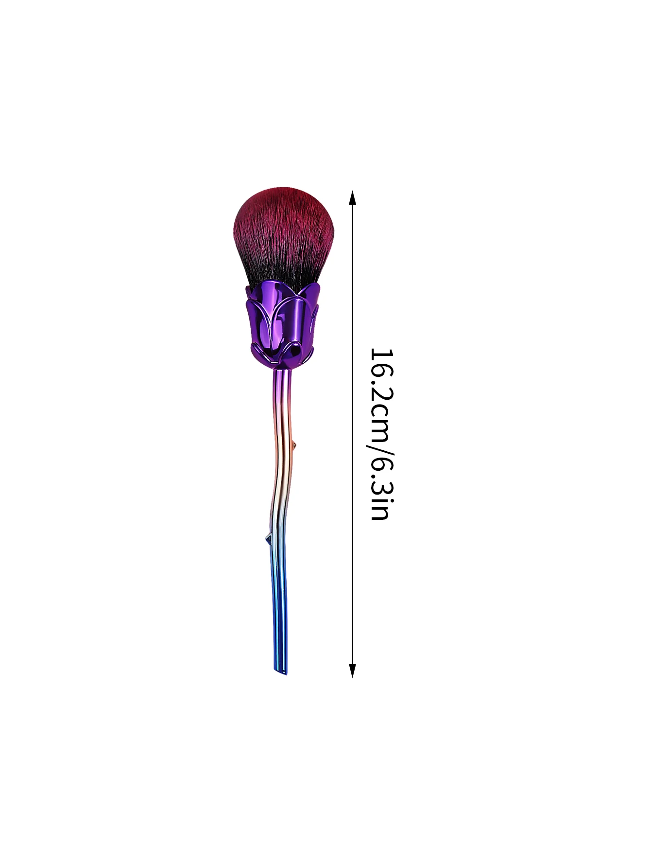 1PC high appearance level flower-shaped loose powder blush brush, facial soft bristle makeup brush, portable makeup tool