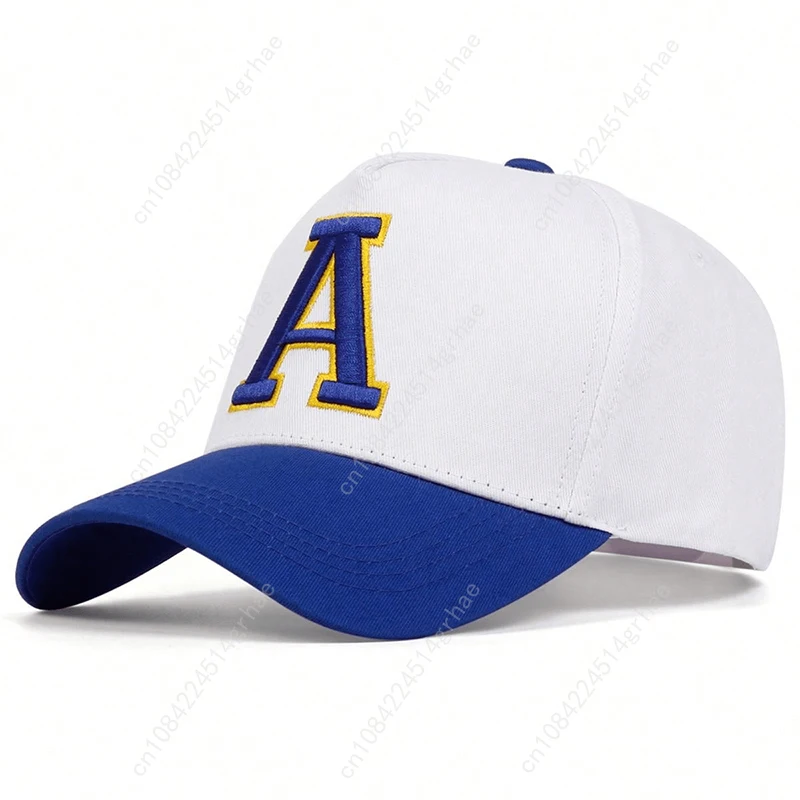 Unisex Stereoscopic A Letter Embroidery Baseball Caps Spring and Autumn Outdoor Adjustable Casual Hats Sunscreen Hat
