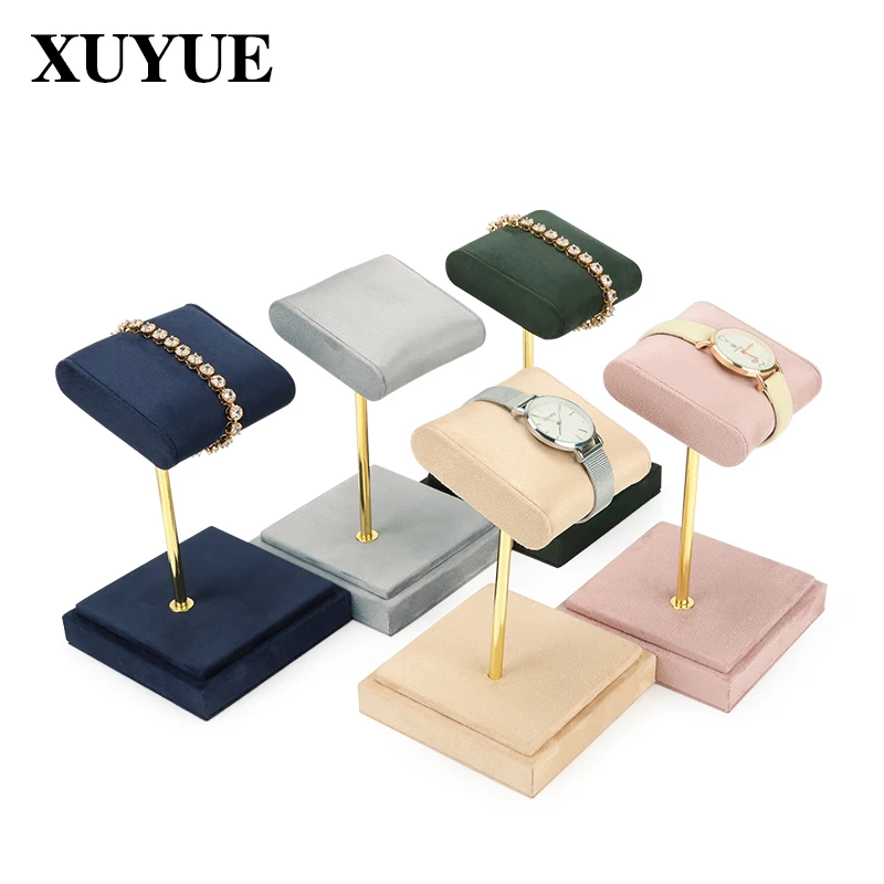 Watch bracelet display props velvet leather metal creative watch support watch table stand watch display stand