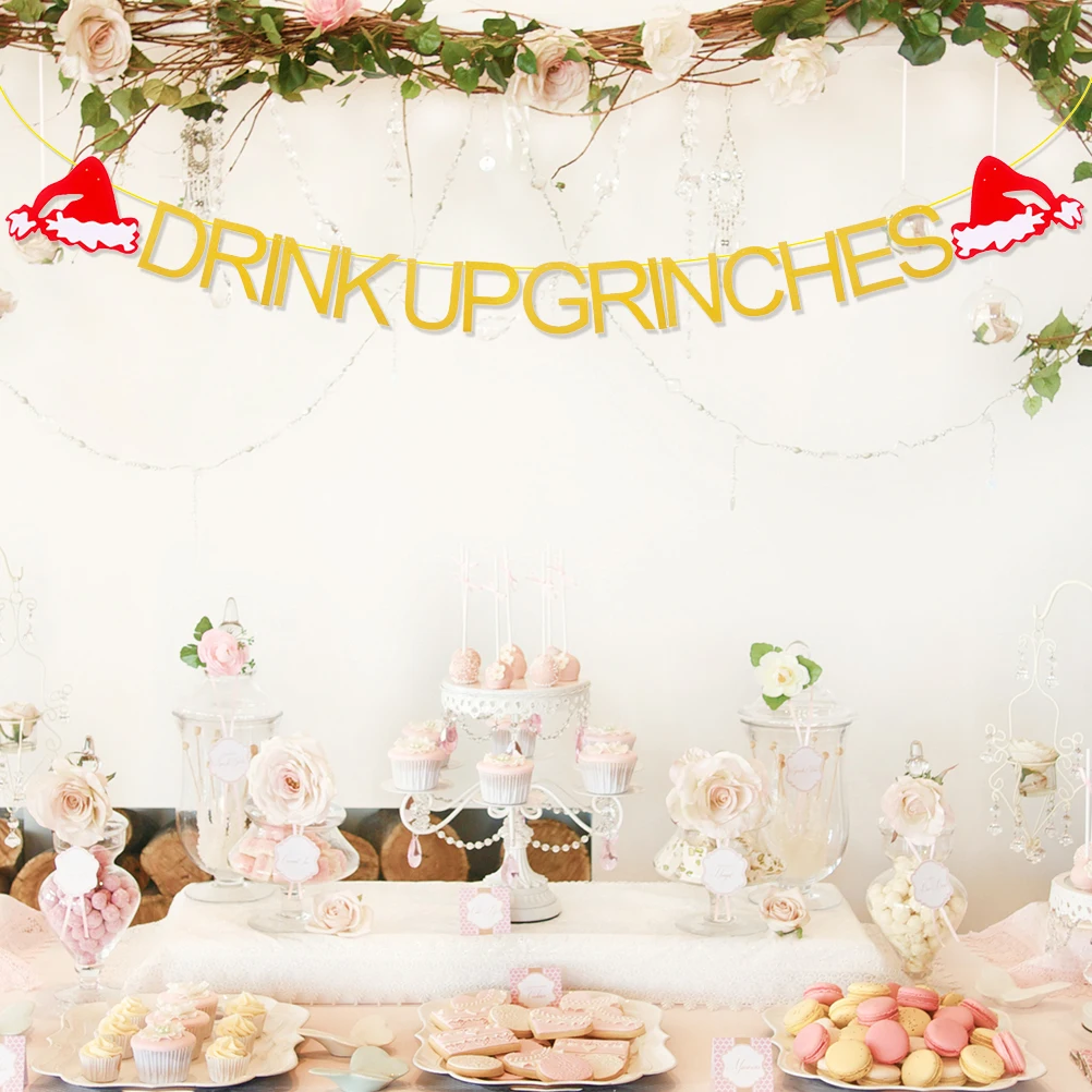 

1pc Christmas Banner Paper Hanging Decoration Indoor Outdoor Party Supplies