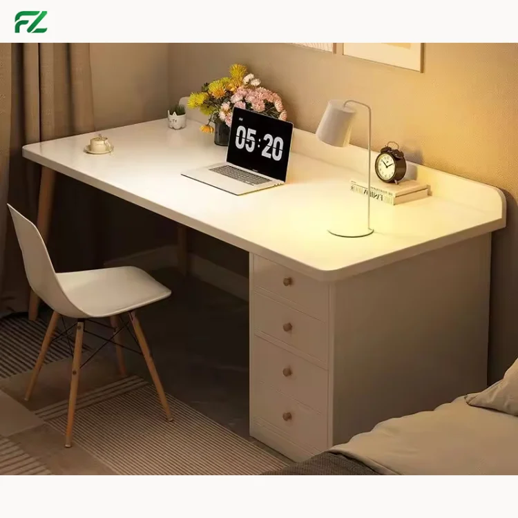 Custom Modern Simple Multi-Purpose Compact Laptop Computer Desk Home Study Learning Table with Drawer Eco-Friendly PVC Surface