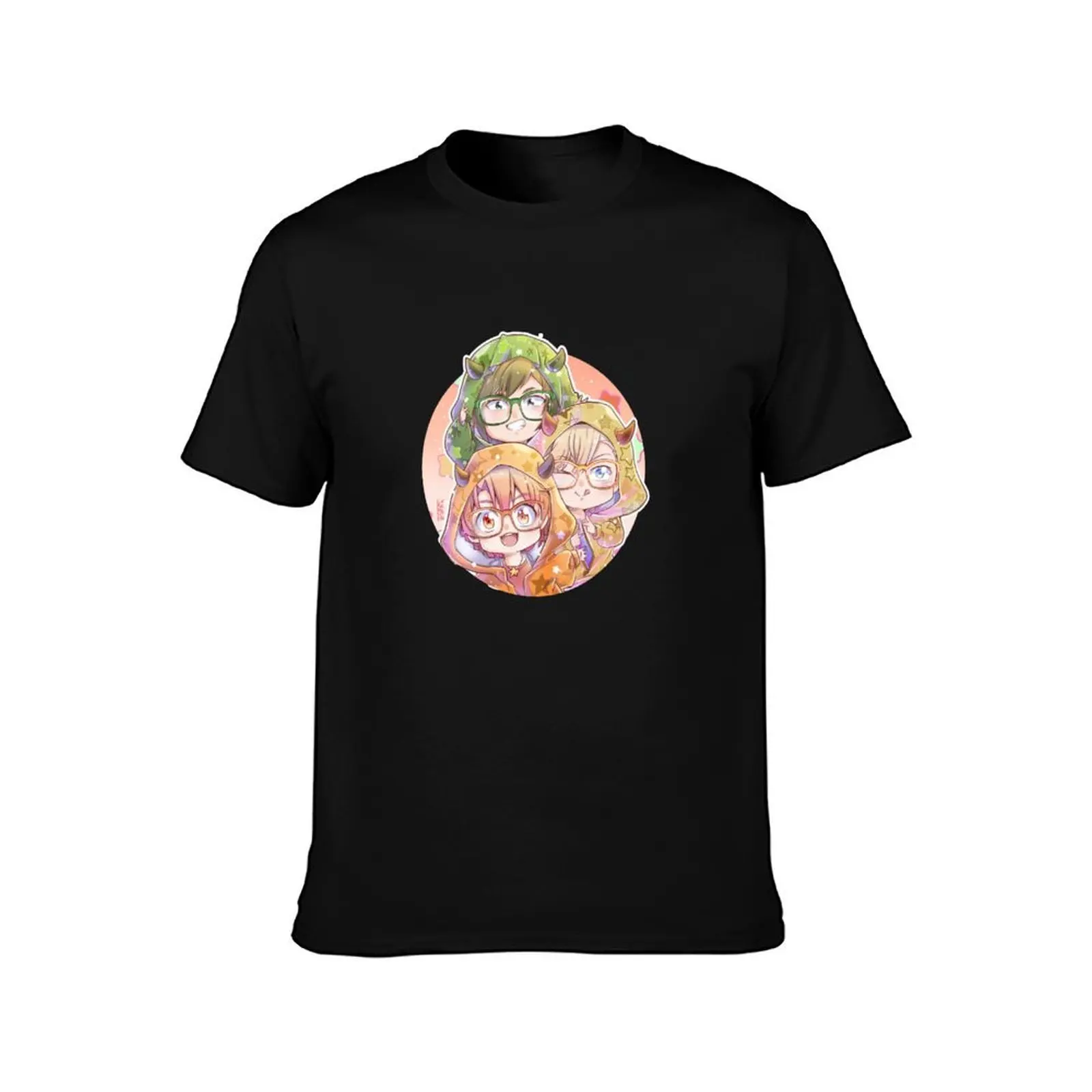 Yamato + Mitsuki + Nagi = Pythagoras Trio! T-Shirt Casual Loose Fit Summer Tee Shirt T-Shirt