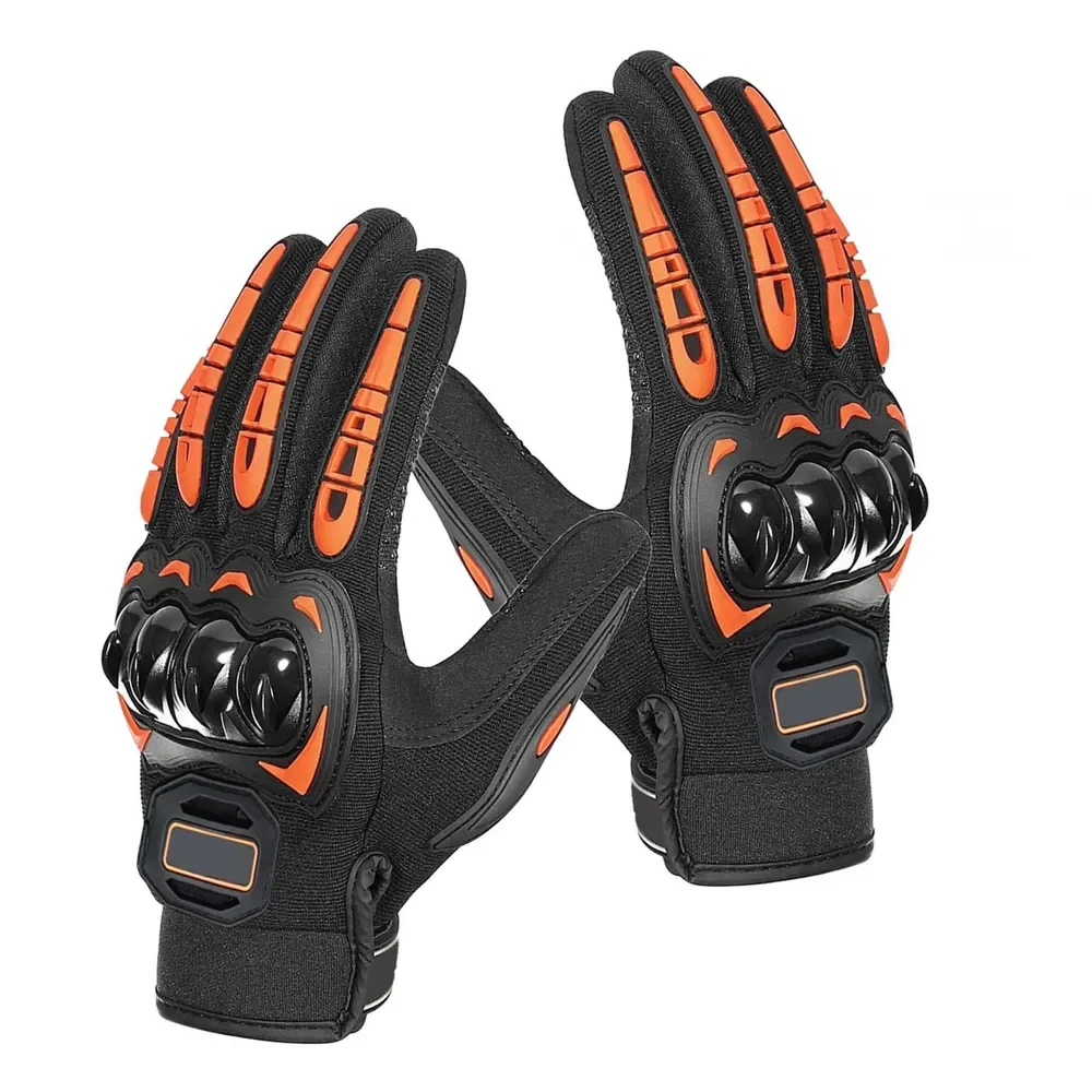 

Motorcycle Gloves Breathable, Touchscreen Motorbike Gloves Anti-Slip with Good Grip Hard Knuckles Protection for Men Women