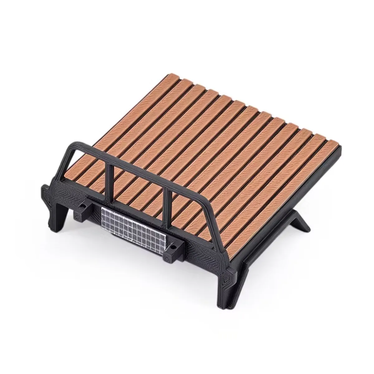 Slatted-Deck Insert Decorative 3D‑Printed Wood‑Grain Truck Bed Panel For SCX30Tacoma