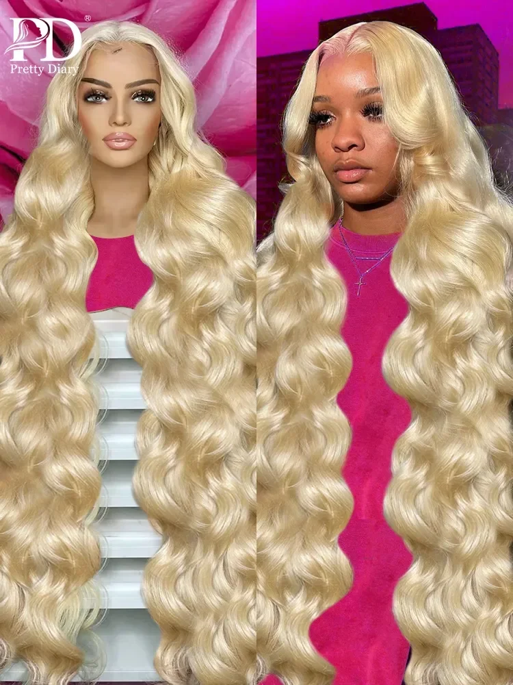 30 40 Inch Blonde 613 HD Body Wave Transparent 13x6 Lace Front Wigs 13x4 Lace Frontal Wigs For Women Human Hair 250%