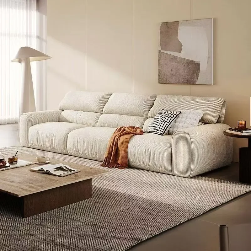 Corduroy Upholstered Sofa - Stylish Living Room Seating for Home Hotel Apartment Use