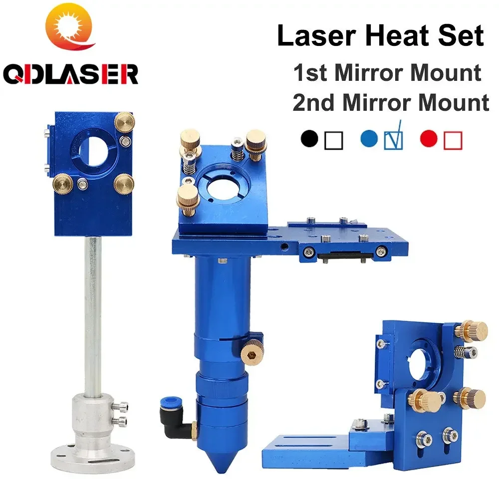 QDLASER CO2 Laser Head Integrative Mount for 20mm Focus Lens 25mm Reflective Mirror Engraving Cutting Machine Parts