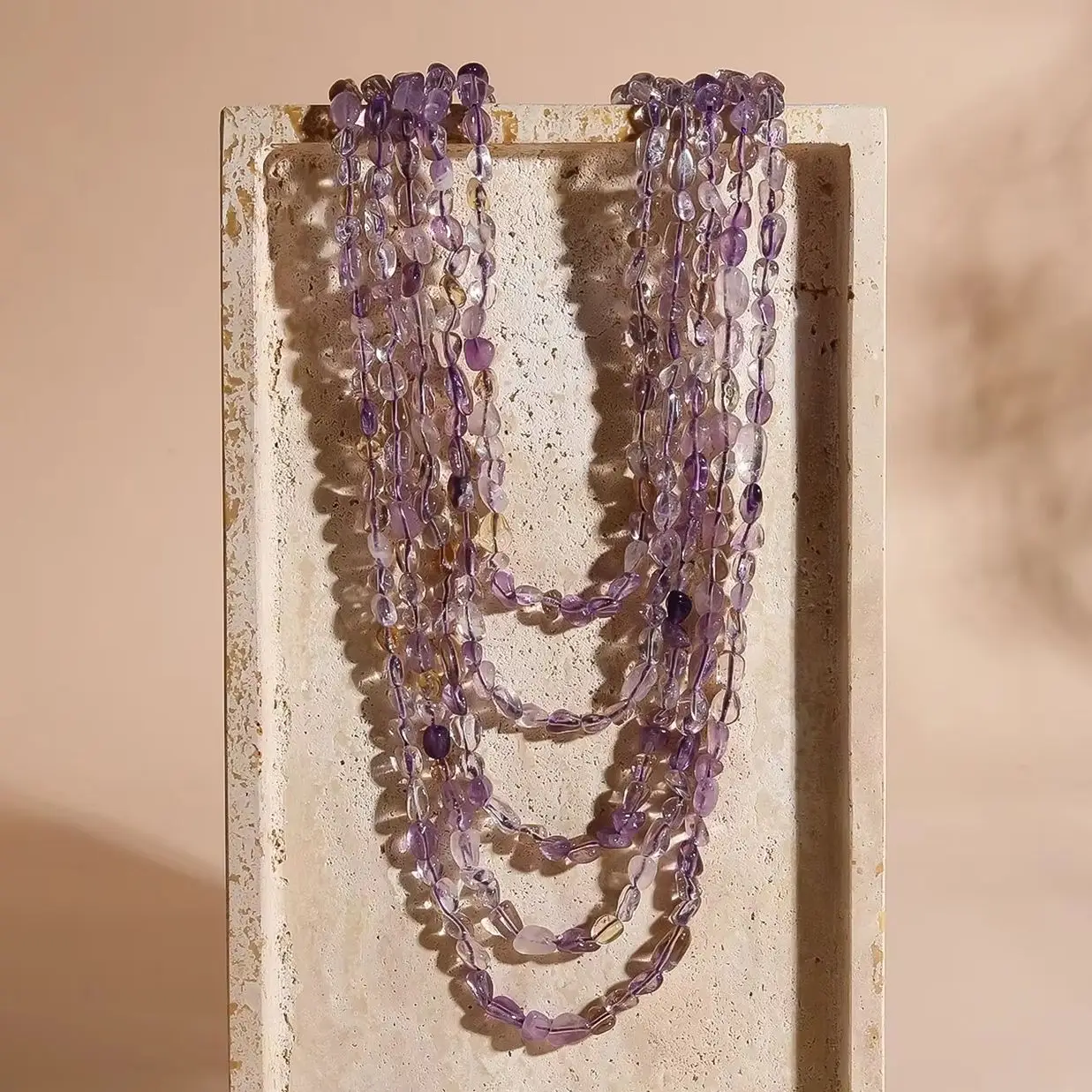 

Роскошное элегантное ожерелье из бусин с натуральным аметистом и жемчугом, очаровательные ювелирные изделия, модные украшения для свадьбы, помолвки, вечеринки