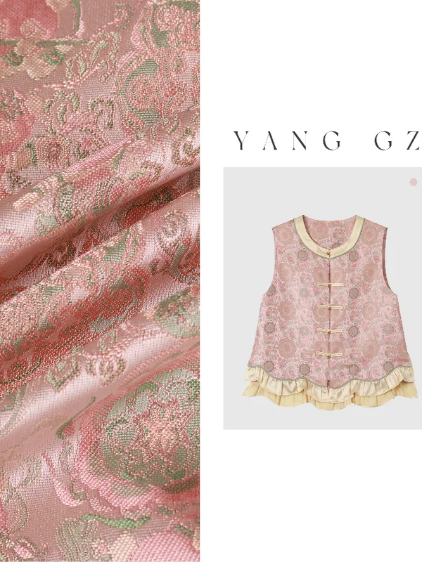 

Новый китайский кардиган с круглым вырезом и цветочной вышивкой для женщин, коллекция Yang GZ Лето 2025, в традиционном национальном стиле