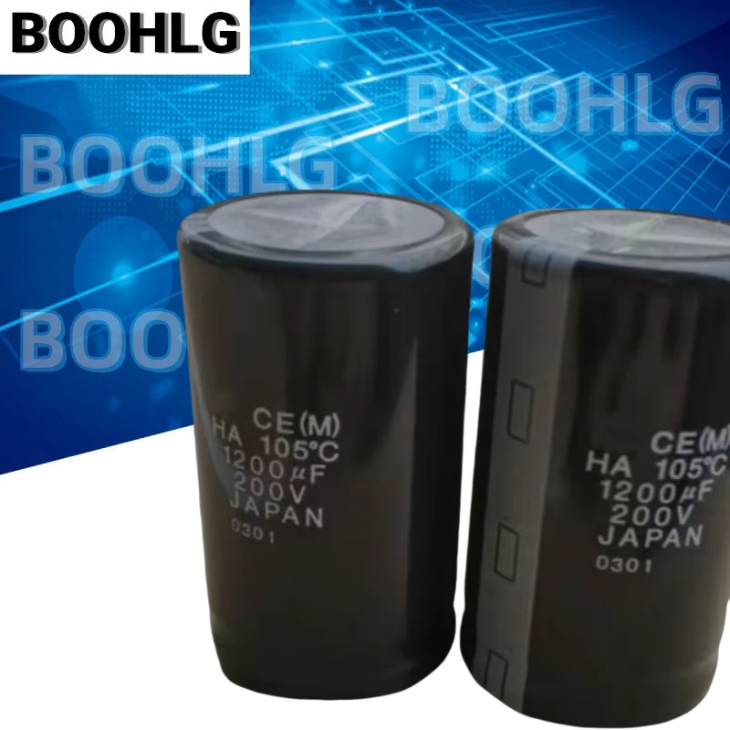 2PCS 1200UF 200V Electrolytic Capacitor 200V 1200UF 30X50 HA 105 Degrees