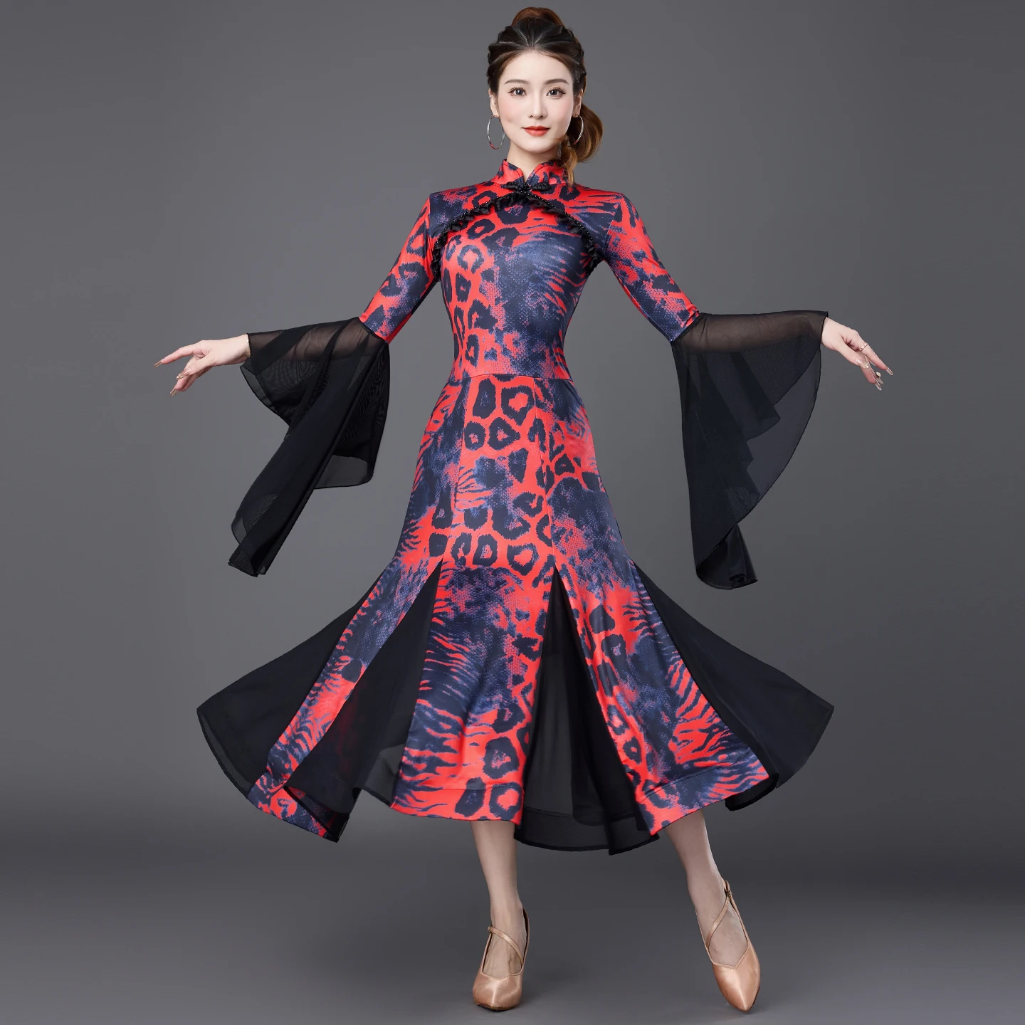 Modern Dance Dress 2025 New National Standard Waltz Match Table Performance Clothing Dress LY7227