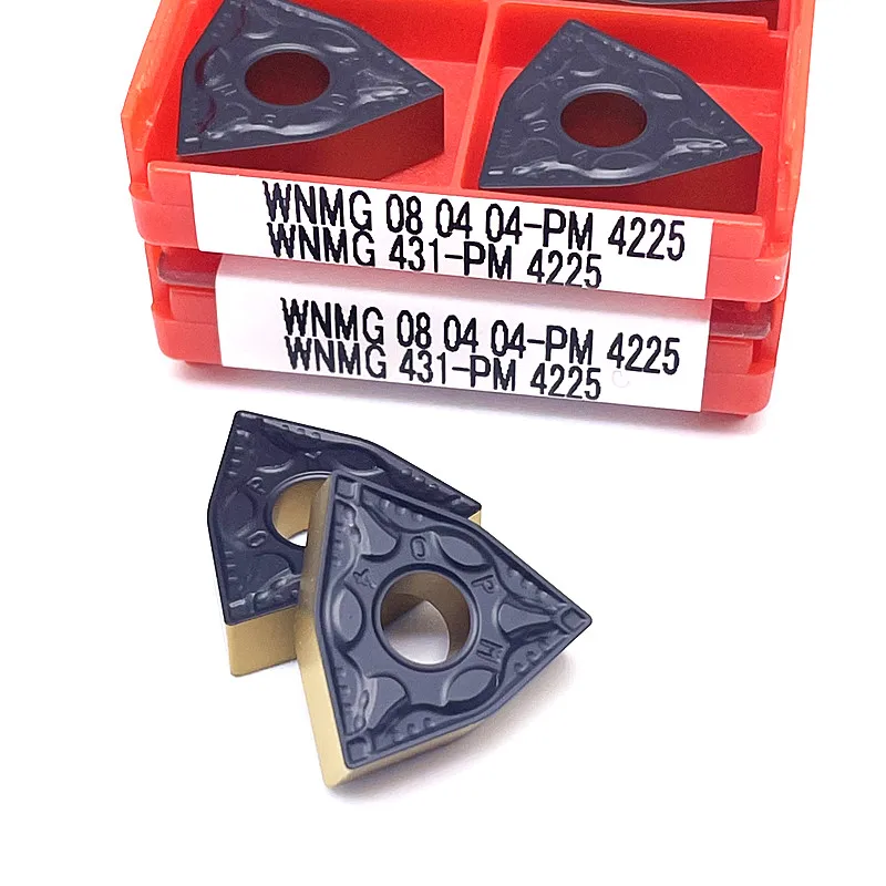Chất Lượng Cao WNMG080404 PM 4225 WNMG080408 PM 4225 Carbide Mặt Xay Miếng Dụng Cụ Cắt Lưỡi Dao Chi Phí Cao Hiệu Suất