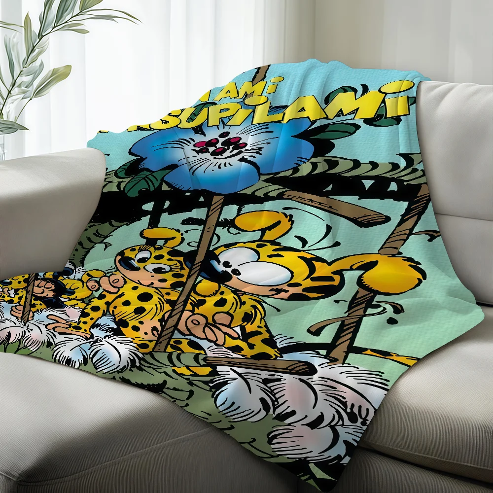 M-marsupilami Cushion Cover Blanket Suitable For Sofas Beds Offices Cars Outdoor Travel An Ideal Gift For Friends Family