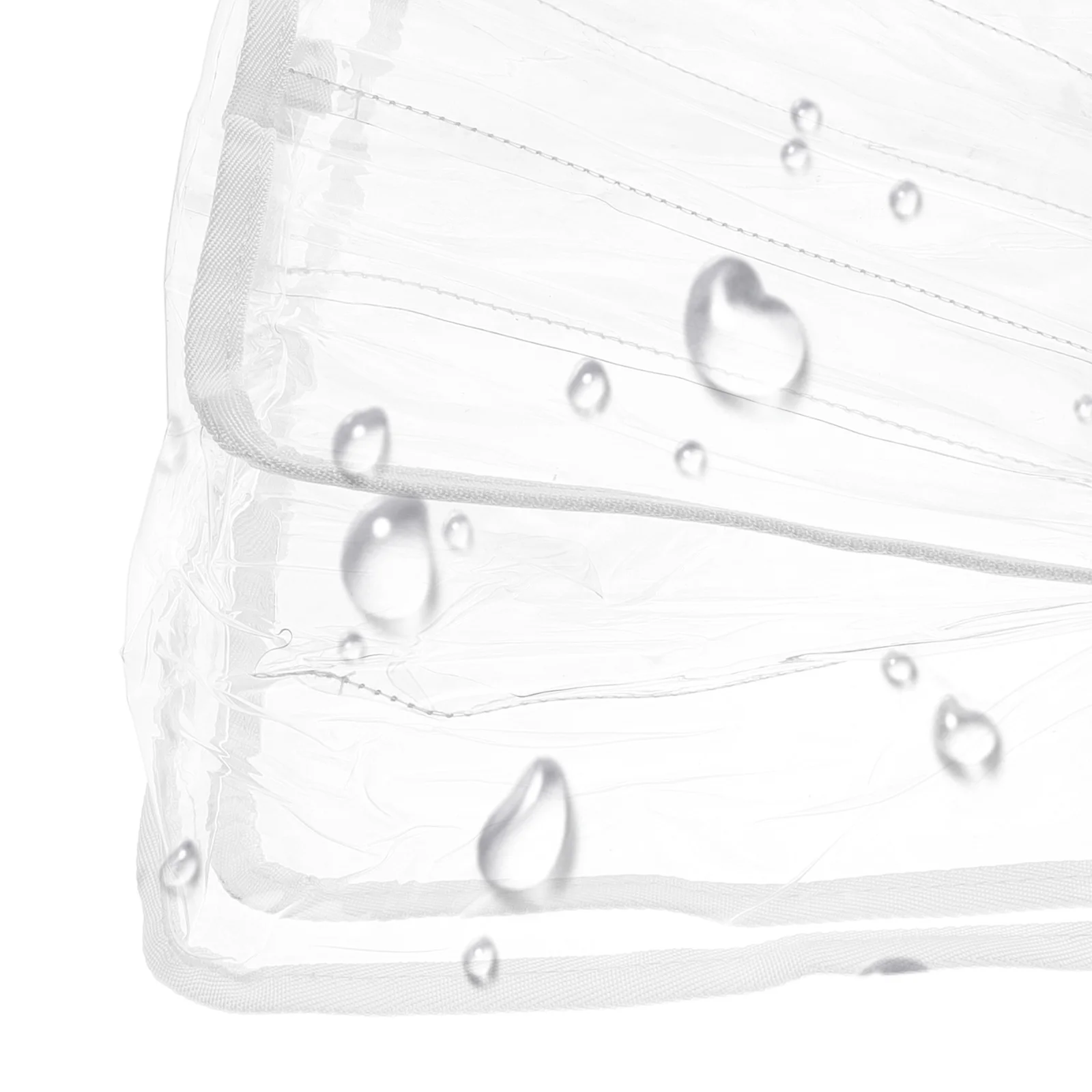 حقيبة شاطئ شفافة متينة لتنظيم المقسم لأساسيات السفر وتخزين المكياج وخفيفة الوزن وقابلة للطي في الهواء الطلق #6