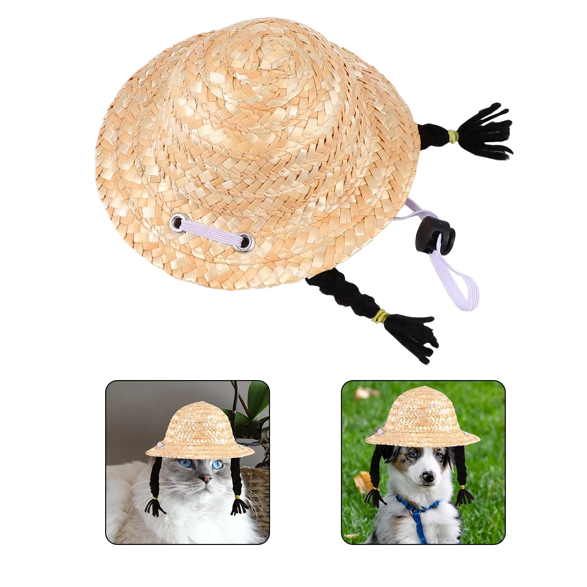 

pet hat cat straw hat pet woven hat cat woven hat pet straw hat straw woven cap hand-knitted hat