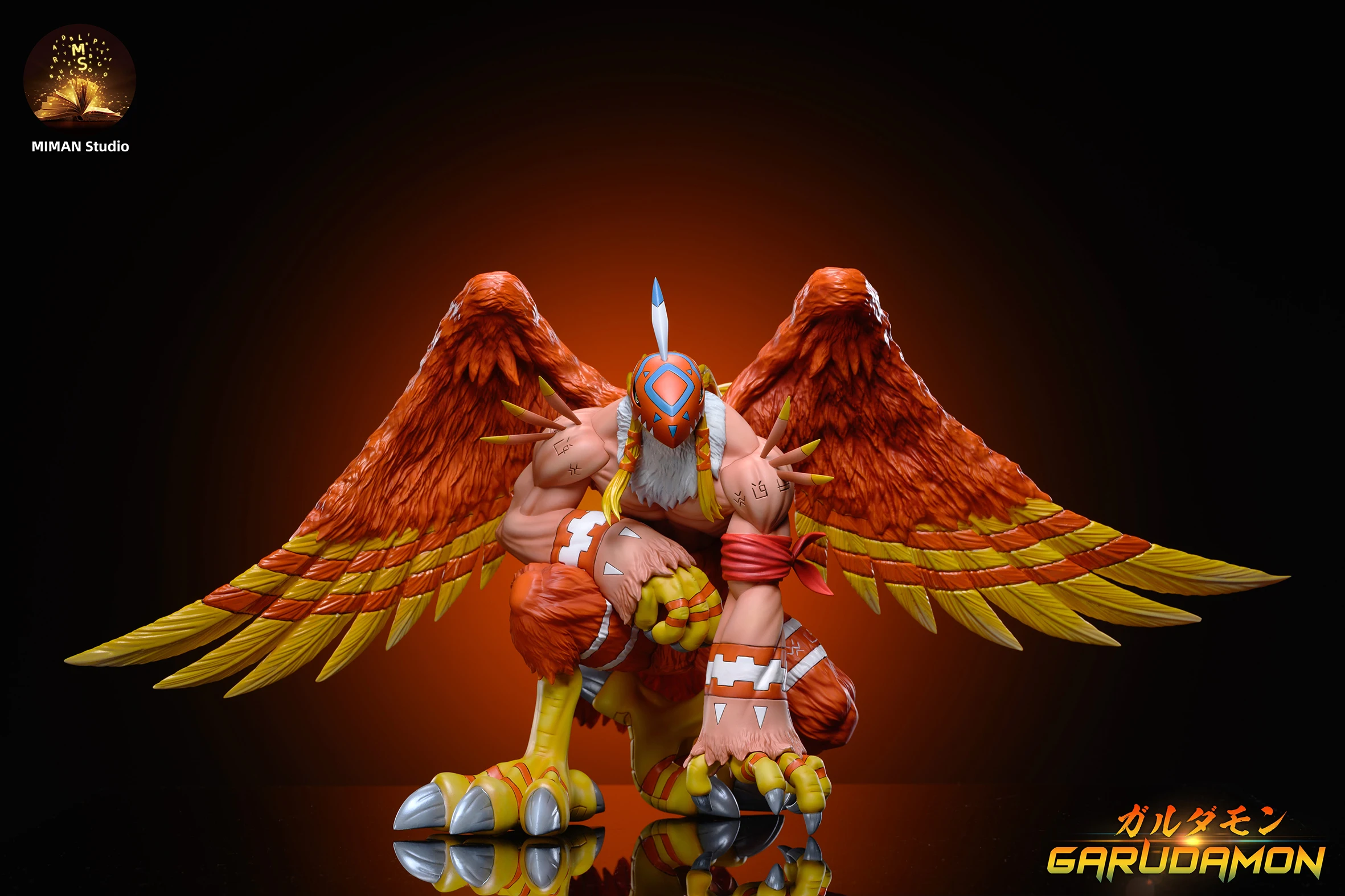 29Cm Miman Studio Gk Digimon Adventure Garudamon Anime Action Figure Limited Edition Ornament Statue Model Toys Gift