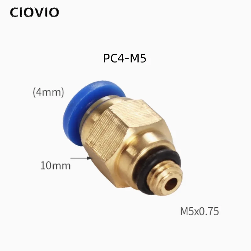 Tubo de ar pc4, acoplamento rápido, plugue rápido, compressor de ar, bomba de ar, rosca reta através de PC4-M5 PC4-01 PC4-02 PC4-03