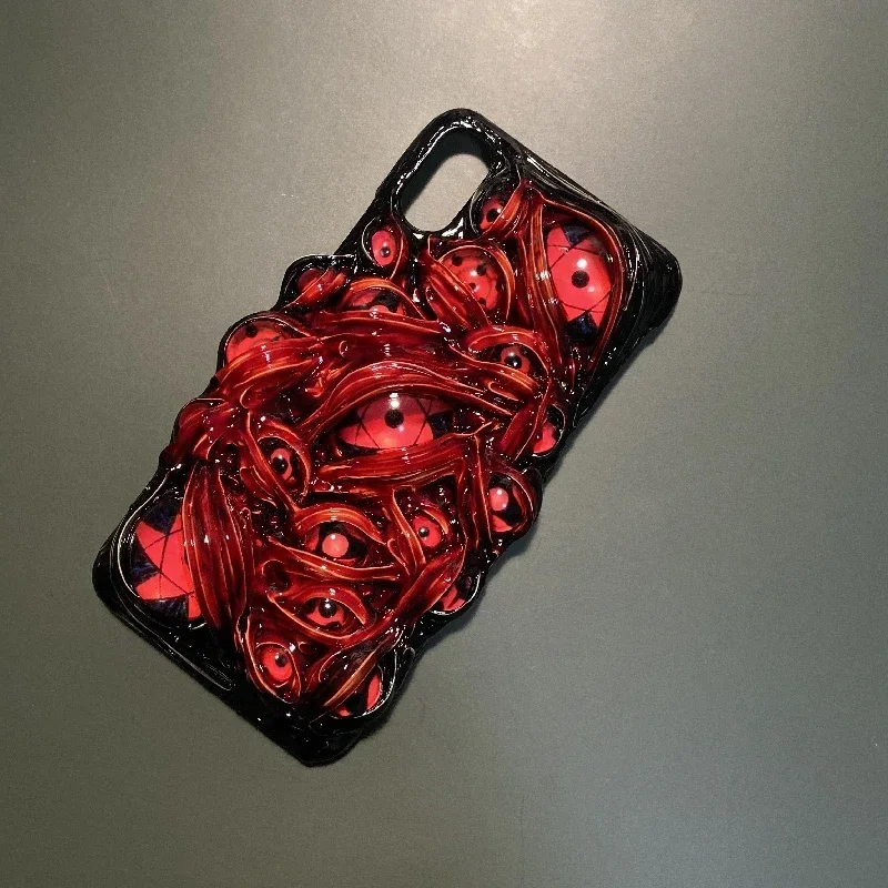 4011 Original Handmade Customized IPhone Cases 3D Kesuru Writer\'s Eye Horror Gothic Punk Dark Cthulhu Halloween Gift Phone Case