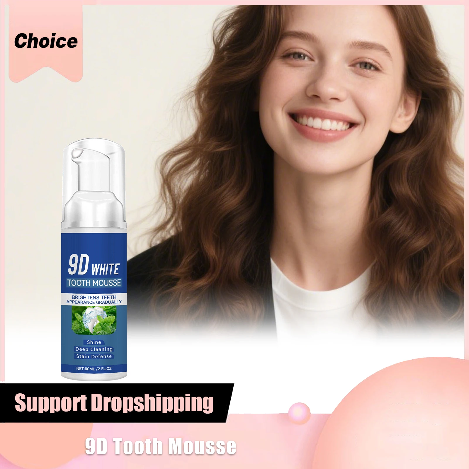 9d Hydroxyapatite White Tooth Mousse Deep Clean Brighten Teeth Mint Remove Yellow Stains Refreshing Breath Oral Care Toothpastes