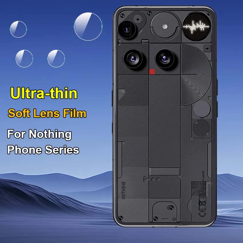 

For Nothing CMF Phone 4a 3 3a 2 2a Plus Pro Clear Slim Back Camera Lens Protector Soft Fiber Protective Film -Not Tempered Glass