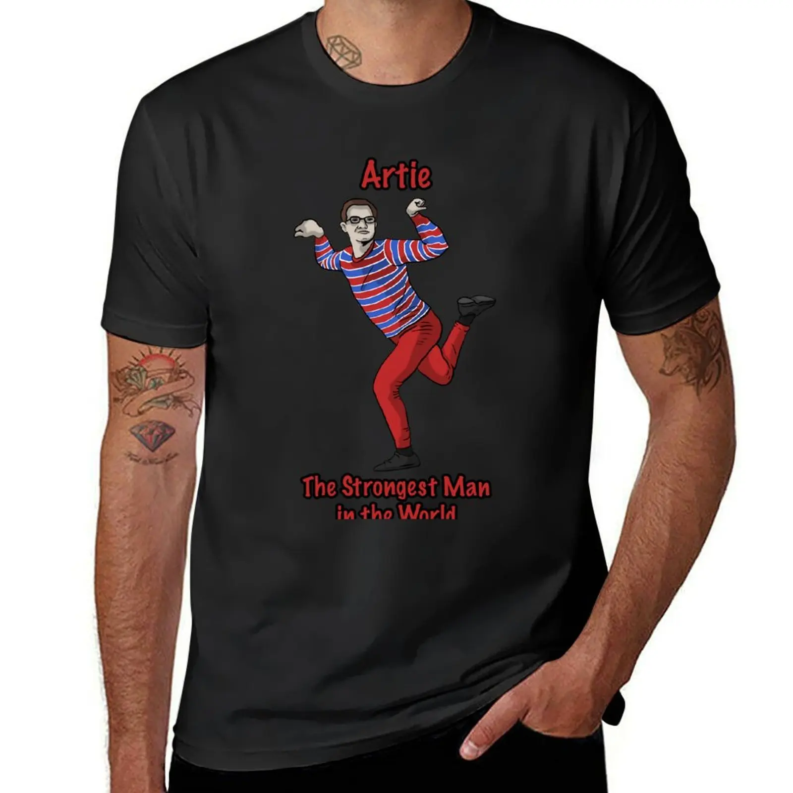 Artie, The Strongest Man in the World T-Shirt vintage clothes oversized blanks oversizeds sweat shirts, men