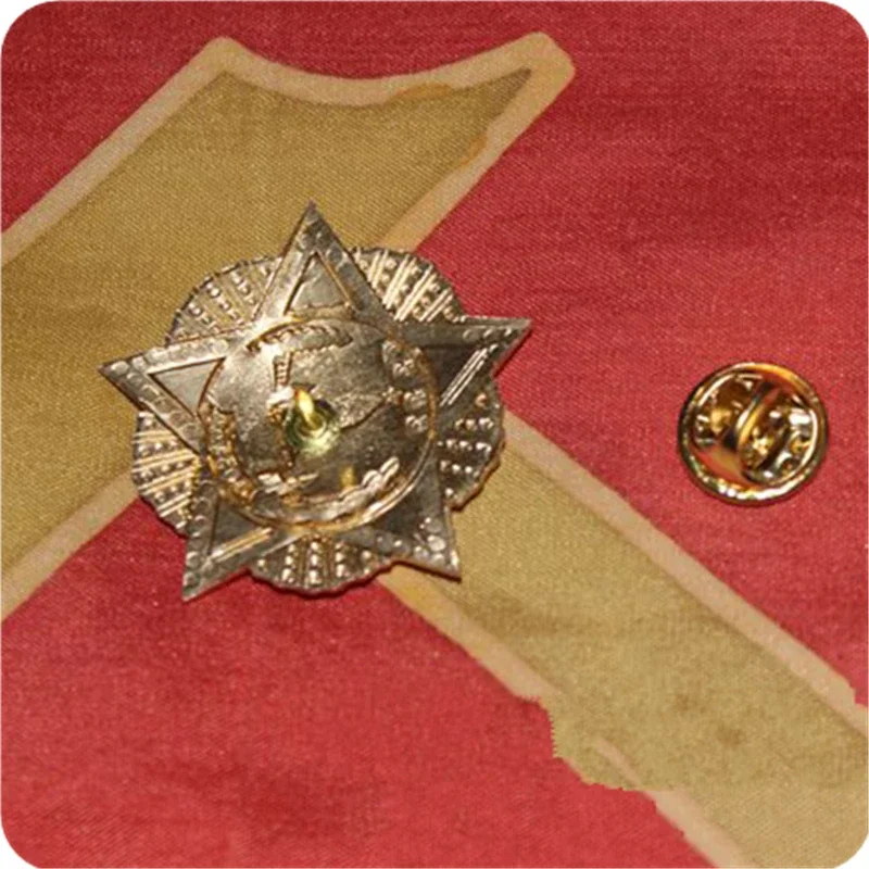 Russian red square souvenir,miniature CCCP pin Russia order of victory badge Soviet USSR award medal replica Russia red star