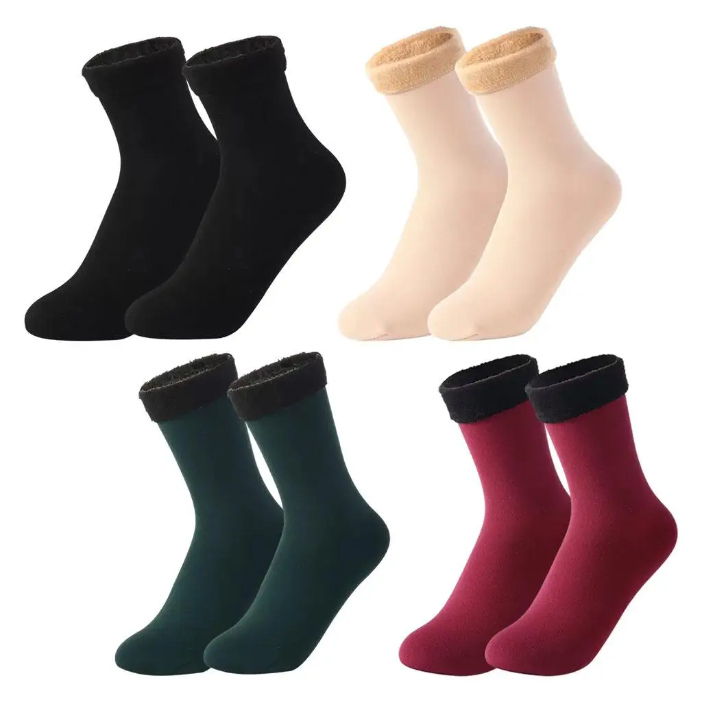 雪暖かいサーマルソックスチューブ居心地の良いソフトソックスウォーキング女性/男性大人用