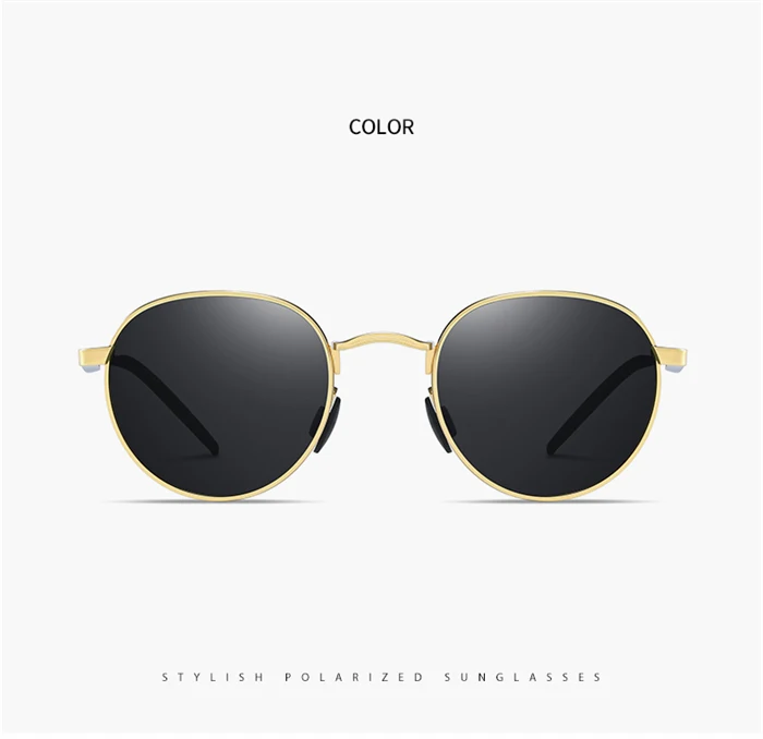 0-0,5-0,75 bis -6,0 Vintage Runde Myopie Sonnenbrille Männer Polarisierte Metall Anti-glare Miopie Rezept Sonnenbrille für Mann – Detail 19