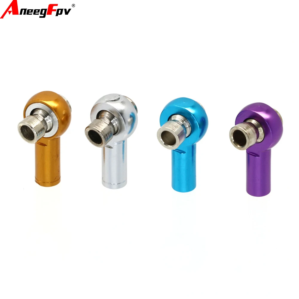 

1pair Metal M3 Aluminum Link Rod Tie Rod End Ball Joint Alloy 3MM Ball Head Hole For RC Car Truck Upgrade Part