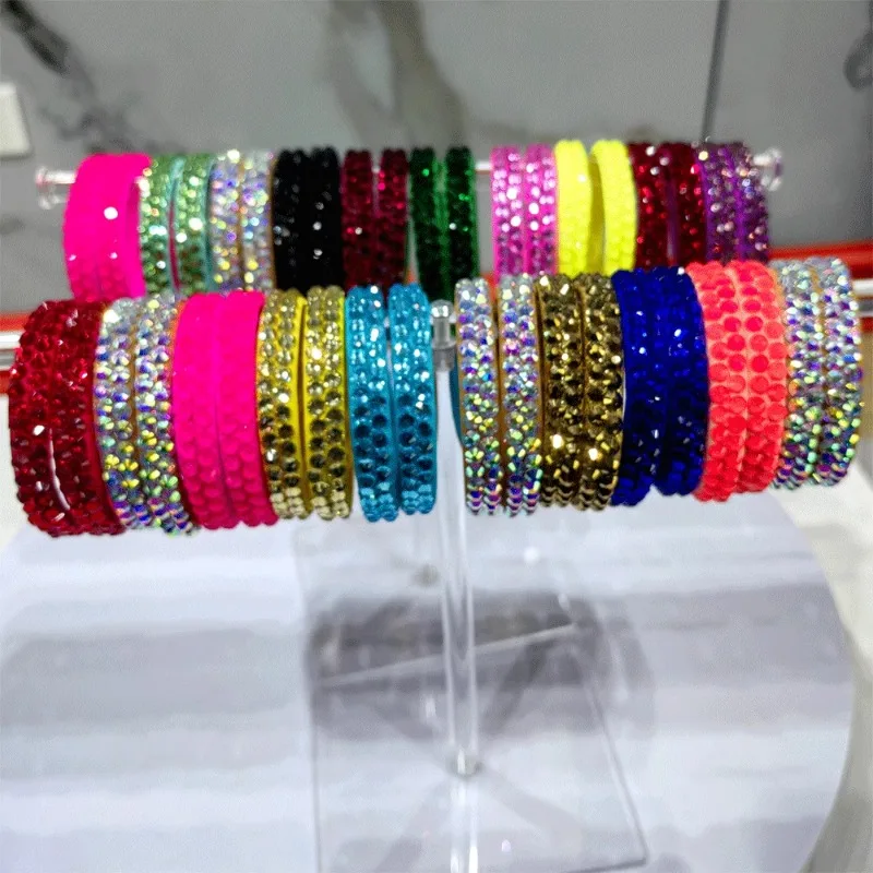 customized Latin belly dance performance competition wristband accessories children's diamond studded bracelet accessories