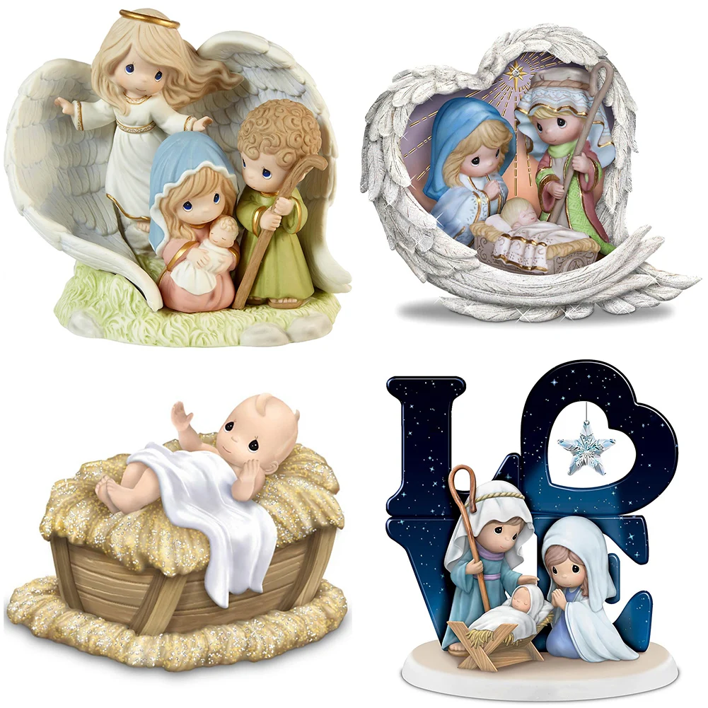 30*30CM 5D DIY Jesus Precious Moments Doll Full Round Drill Diamond Painting Kit Home Decoraion Art Craft Mosaic Painting