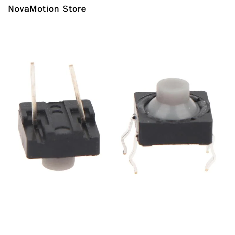 [NM]20Pcs 8x8x5MM Silent Tactile Push Button Switch 2Pin 4Pin Copper Contact For DIY Electronic Circuit Control Parts[NM]