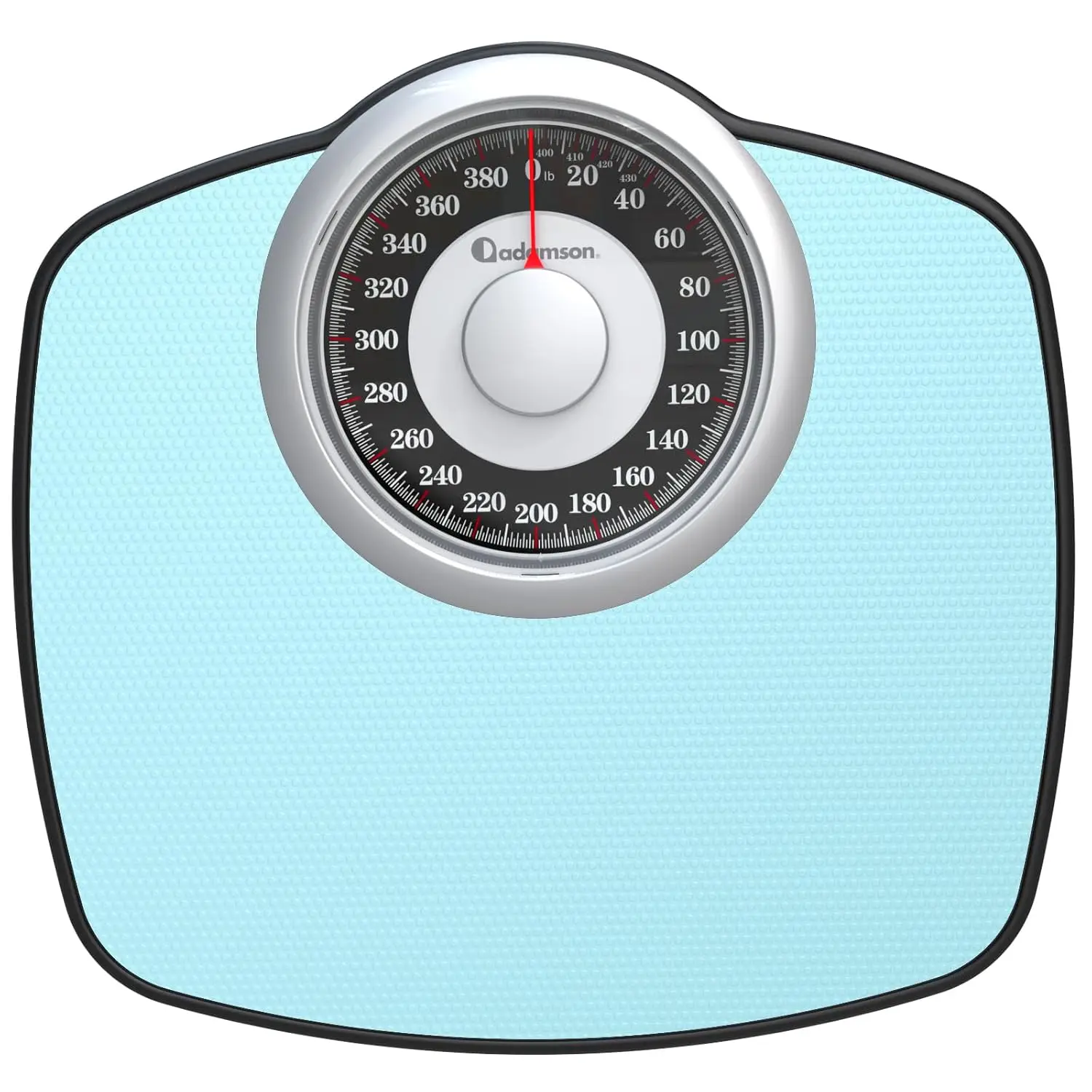 

A25 Scales for Body Weight Up to 400 LB 5.3" Dial on 12.4" x 10.2" Platform Anti Skid Rubber Surface High Precision Bathroom Sca