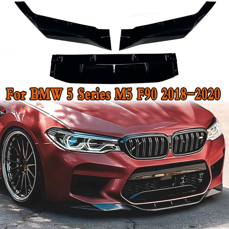 

For BMW 5 Series M5 F90 2018-2020 Car Front Bumper Lip Splitter Diffuser Lip Body Kit Car Spoiler Bumper Accessories