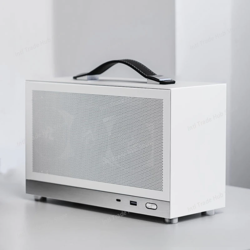 Portable Portable ITX MINIA4 Chassis, Dense Hole S300 A4 Desktop Small Chassis with 3.0 Graphics Card Extension Cable