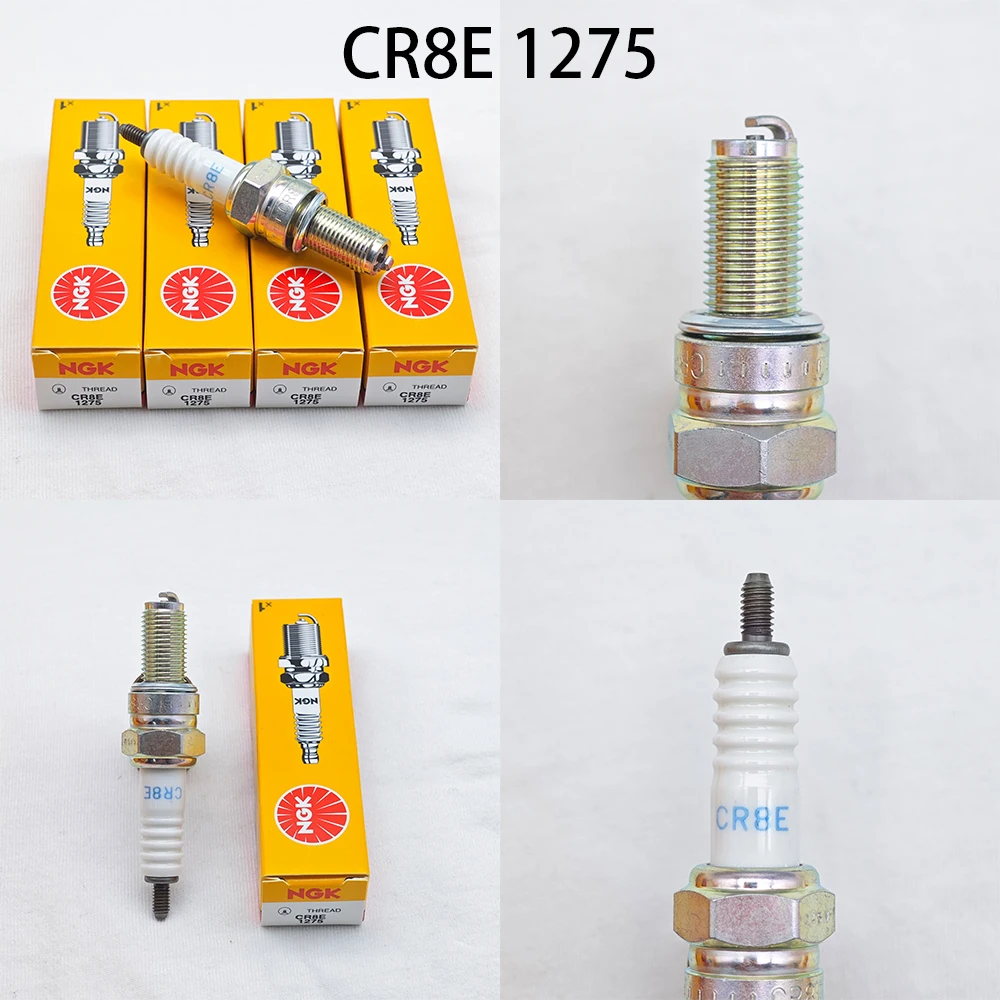 4pcs Original Motorcycle NGK Spark Plug CR6E CR7E CR8E CR9E For Some Models Of CB400 GW250 Hornet FZR XJR Bandit ZRX