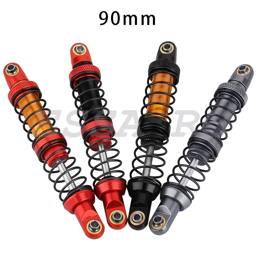 4 قطعة 90 مللي متر الألومنيوم الجبهة مانع الصدمات الخلفي النفط المثبط ل 1/10 TRAXXAS Mini Maxx Monster Trucks RC ترقية أجزاء #5