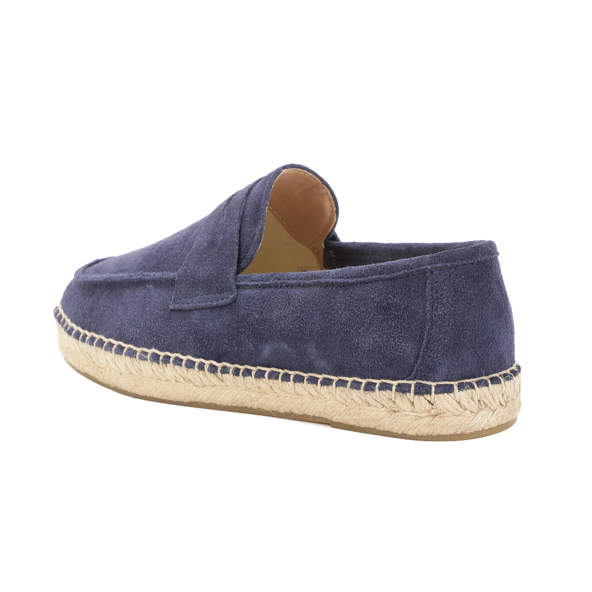 2026 New Leather Men's Slip-On Loafers Casual Slip-On Fishing Boots Straw Woven Bottom Lazy Men's Shoes