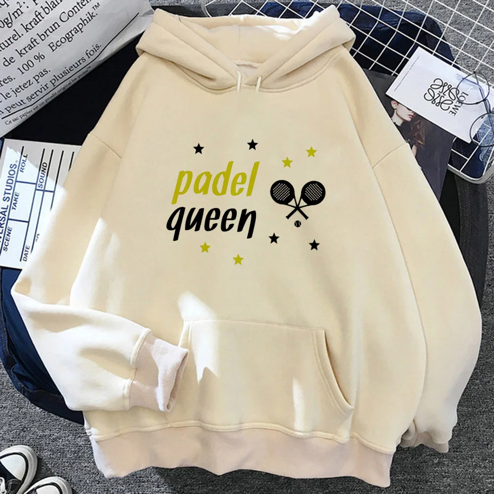 Padel hoodies women graphic Winter  Kawaii Fleece pulls sweatshirts female Winter  sweatshirts