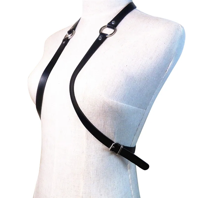 Sexy Women Men Adjustable Leather Body Chest Harness Belt Punk Fancy Costume