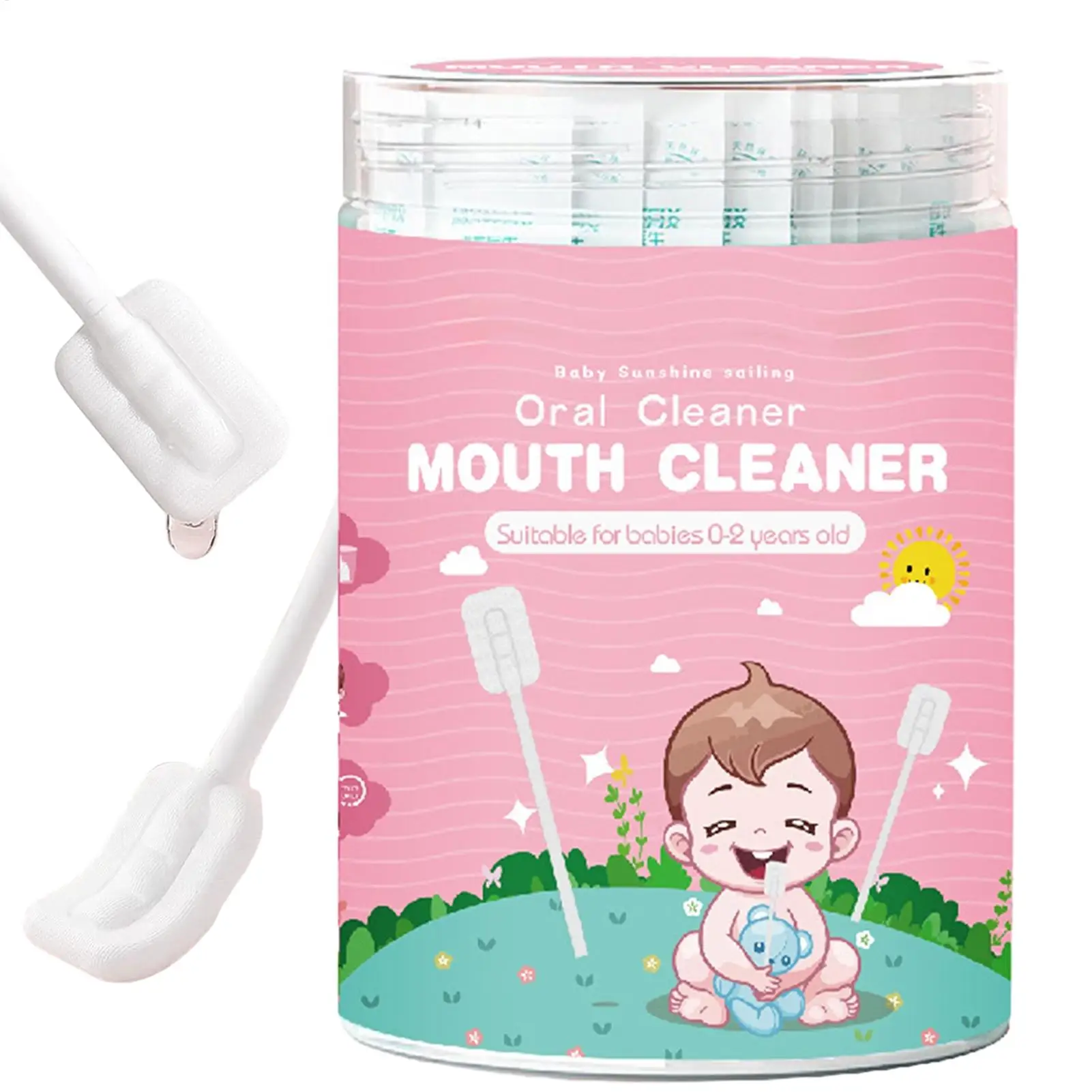 

30pcs Baby Tongue Cleaner Disposable Newborn Toothbrush Infant Orals Cleaning Brush Stick Orals Tongue Cleaner For Babies