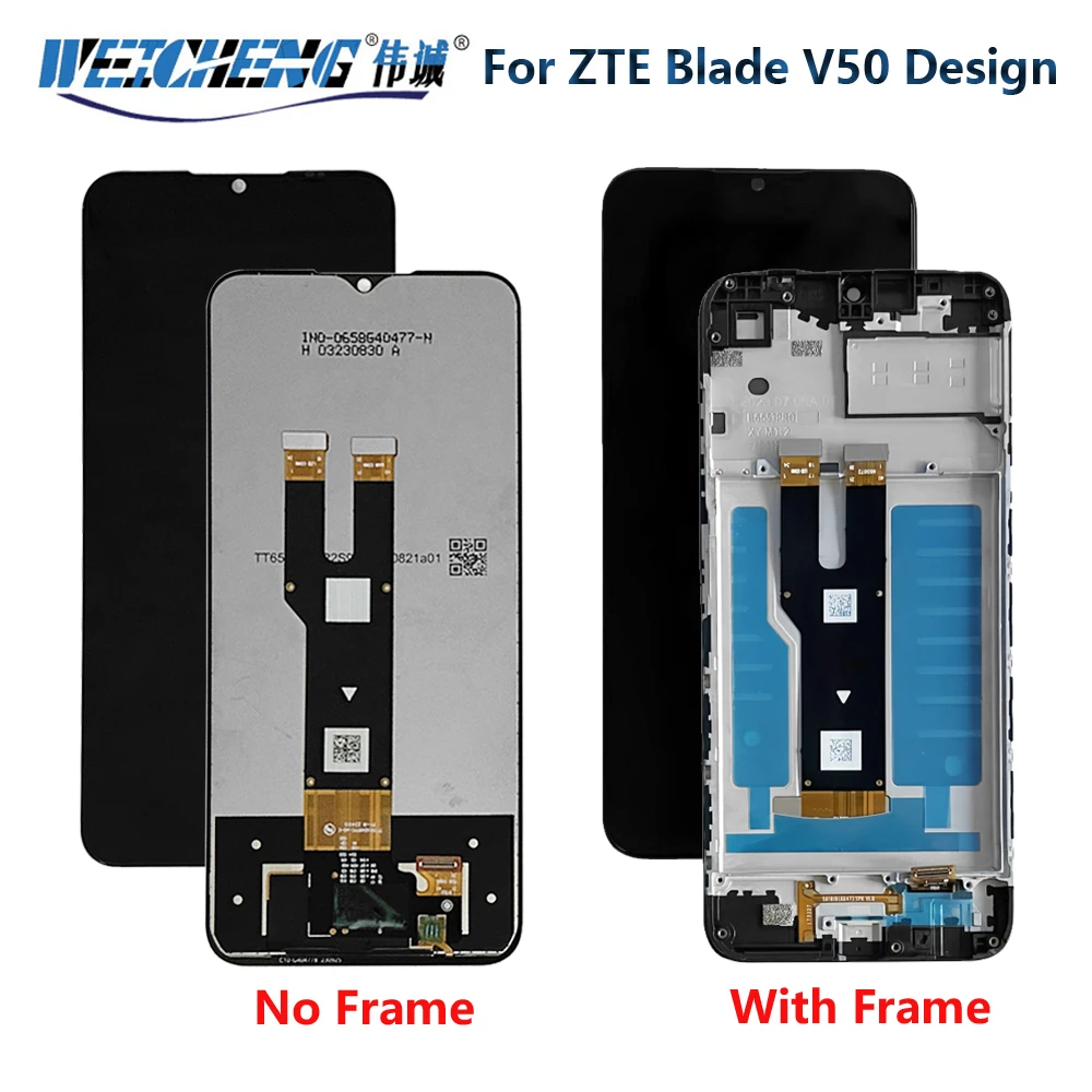 Pantalla For ZTE Blade V50 Design 4G 8050 LCD Display Touch Screen Sensor Digitizer Assembly V50Design LCD with Frame