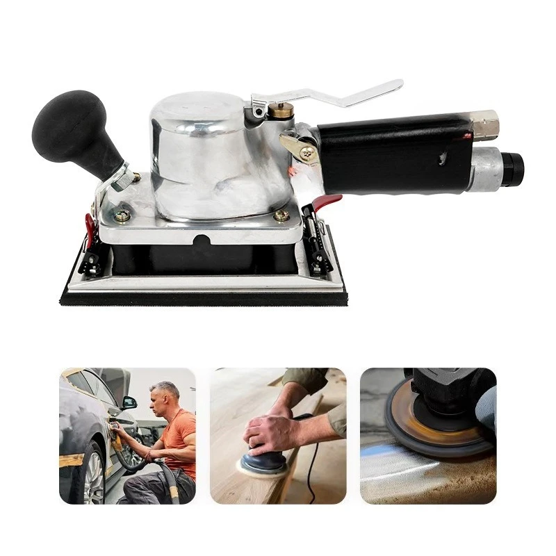Pneumatic track grinder, rectangular grinder, vibration polishing sand 110 * 220mm