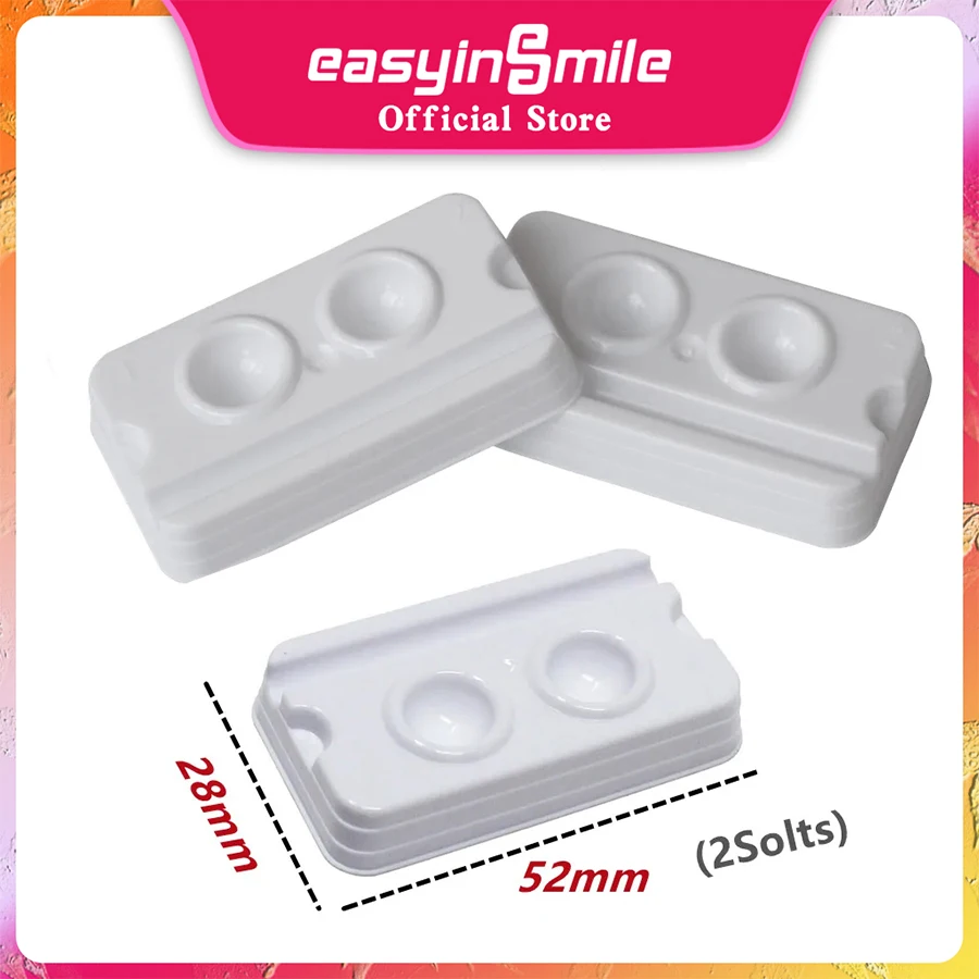 200pcs Easyinsmile Disposable Dental Mixing Wells 2 Well Bondable Composites