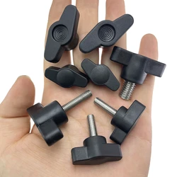2~10pcs 304 Stainless Steel M4 M5 M6 M8 Plastic T-Handle Hand Knob Bakelite Bolt Mechanically Adjustable Thumb Tighten Screw