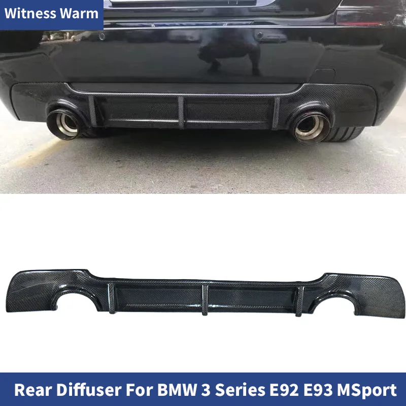 Diffuseur arrière de voiture en fibre de carbone, lèvre de pare-chocs, spoiler pour BMW Série 3 316i 330i 335i E92 MT Sport Pare-chocs Coupé