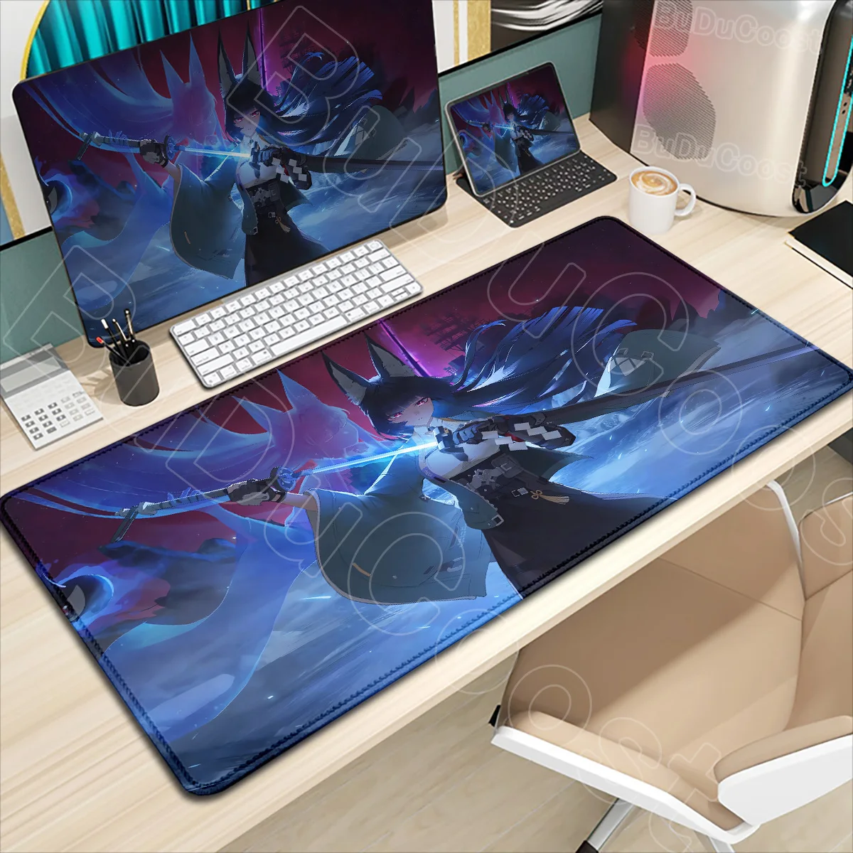 

HD Printing Zenless Zone Zero Hoshimi Miyabi Game Mouse Pad Oversize Offices Accessories Non-Slip Office Pc Desktop Mat Mousepad