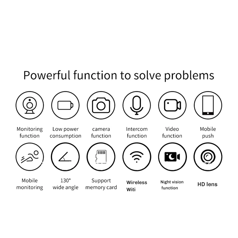 Tuya Smart Home Doorbell Camera Waterproof Wifi Video Intercom 1080P Outdoor Security Protection Two Way Audio UK PLUG B