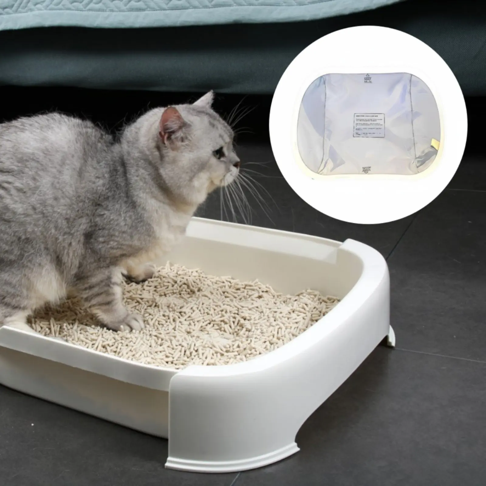 

Anti-Stick Litter Mat Leakproof Pet Cleaning Accessory